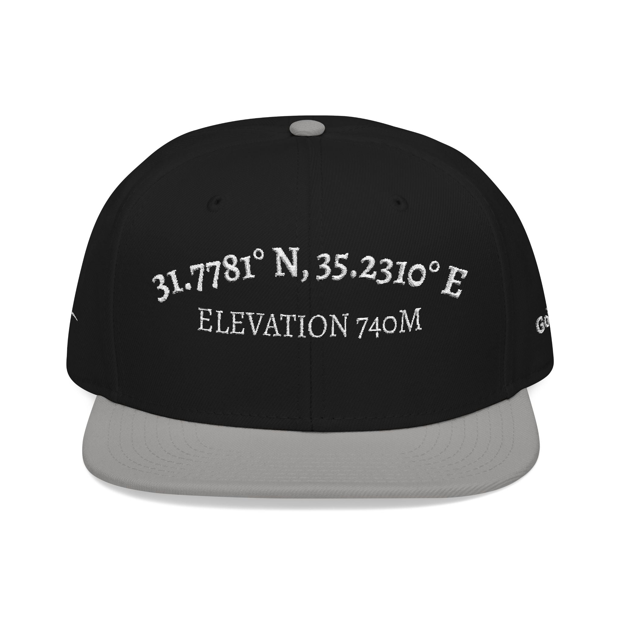 The Coordinates Embroidered Hat | Golgotha Location | Snapback Cap
