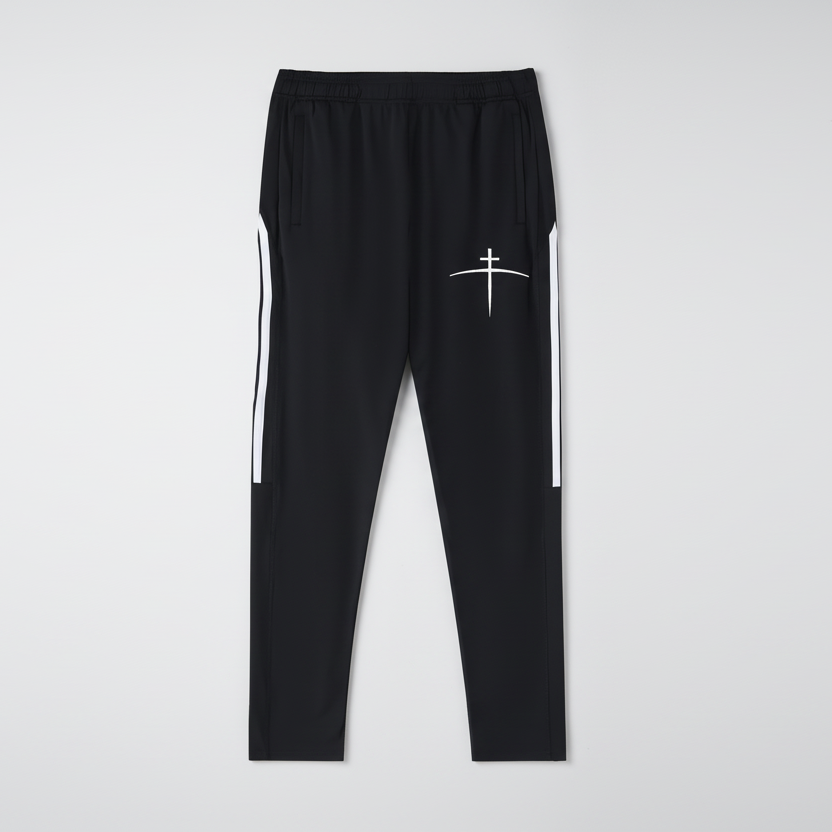 Cross on the horizon Side Stripe Running Pants - Broken to Risen
