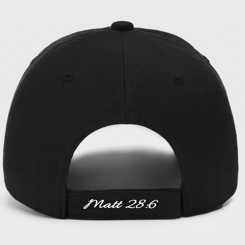 Cross on the Horizon Cap – Where Faith Meets the Streets - Black - Broken to Risen