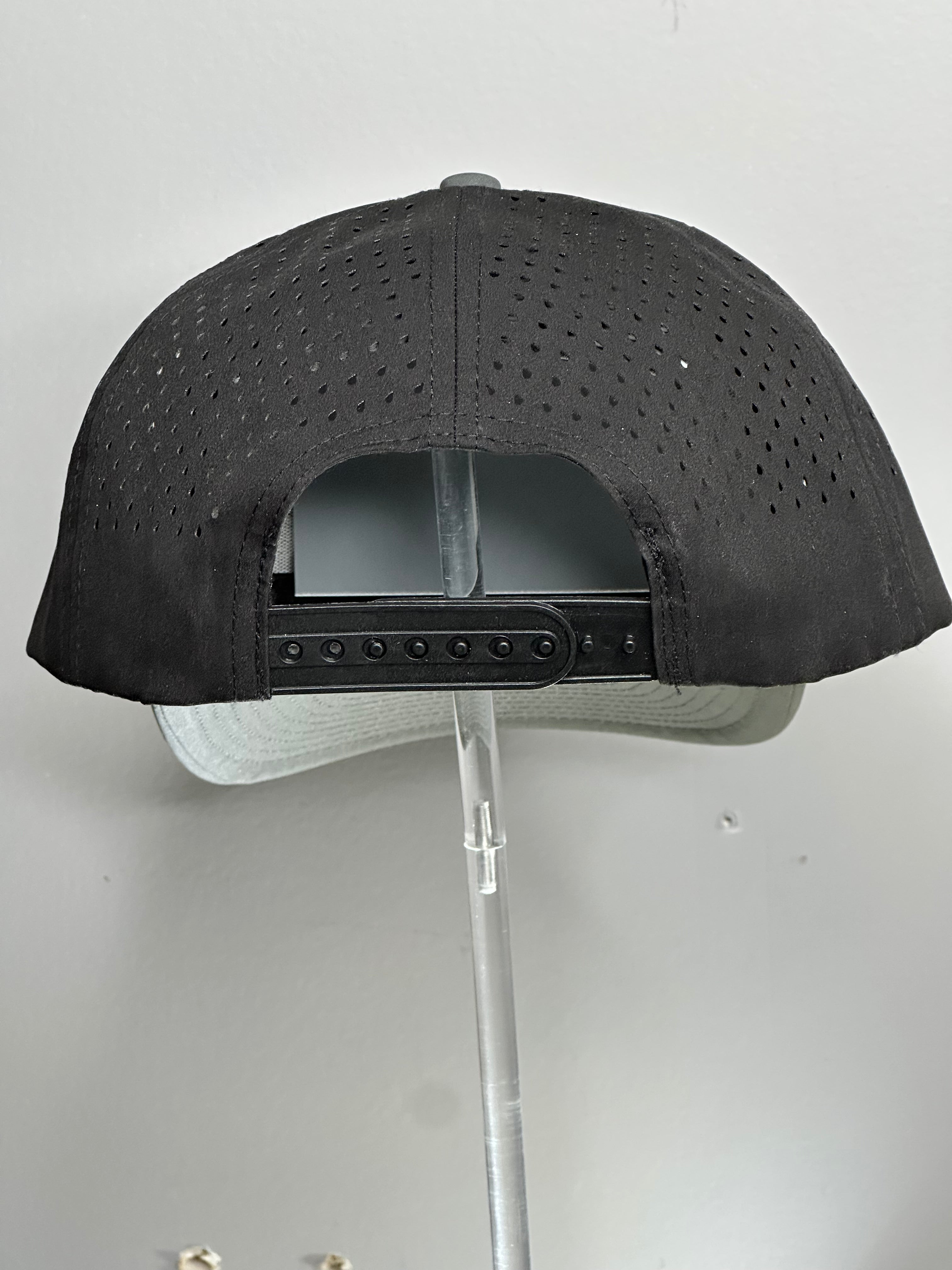 Golgotha Coordinates Hat | Silicon Patch | Waterproof 6 Panel | Charcoal/Black - Broken to Risen