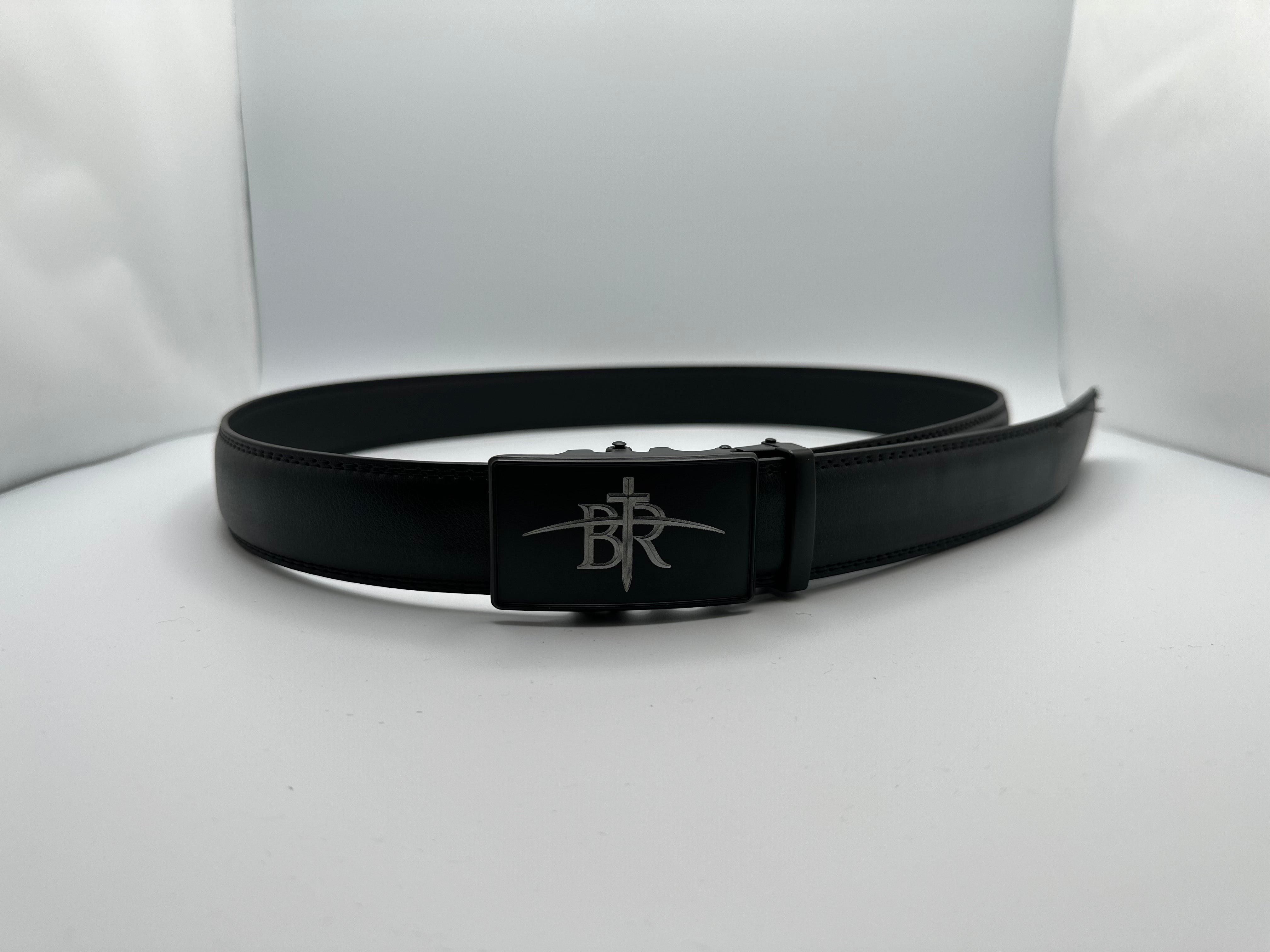 The Sovereign Leather Ratchet Belt | Matte Black Auto-Lock