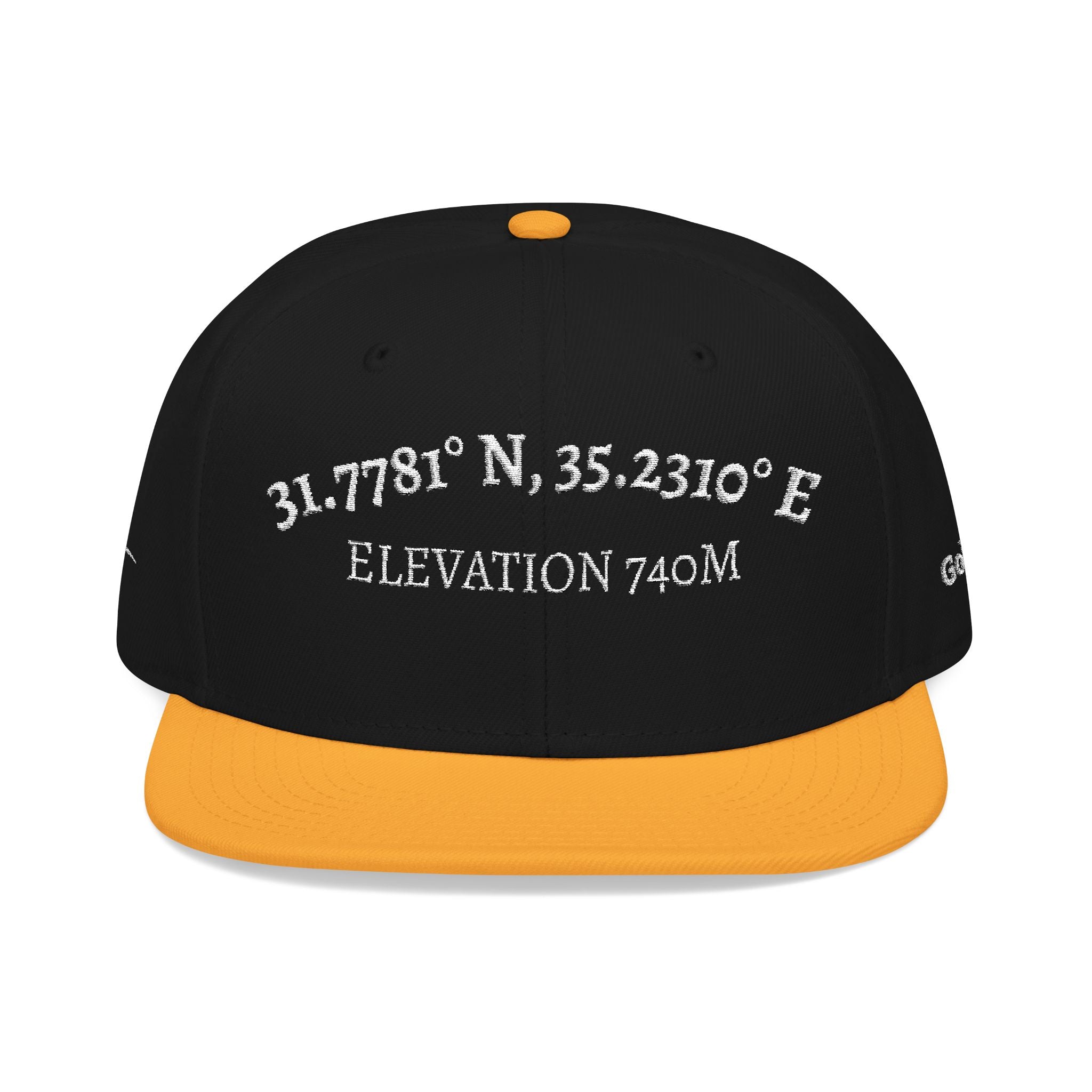 The Coordinates Embroidered Hat | Golgotha Location | Snapback Cap - Broken to Risen