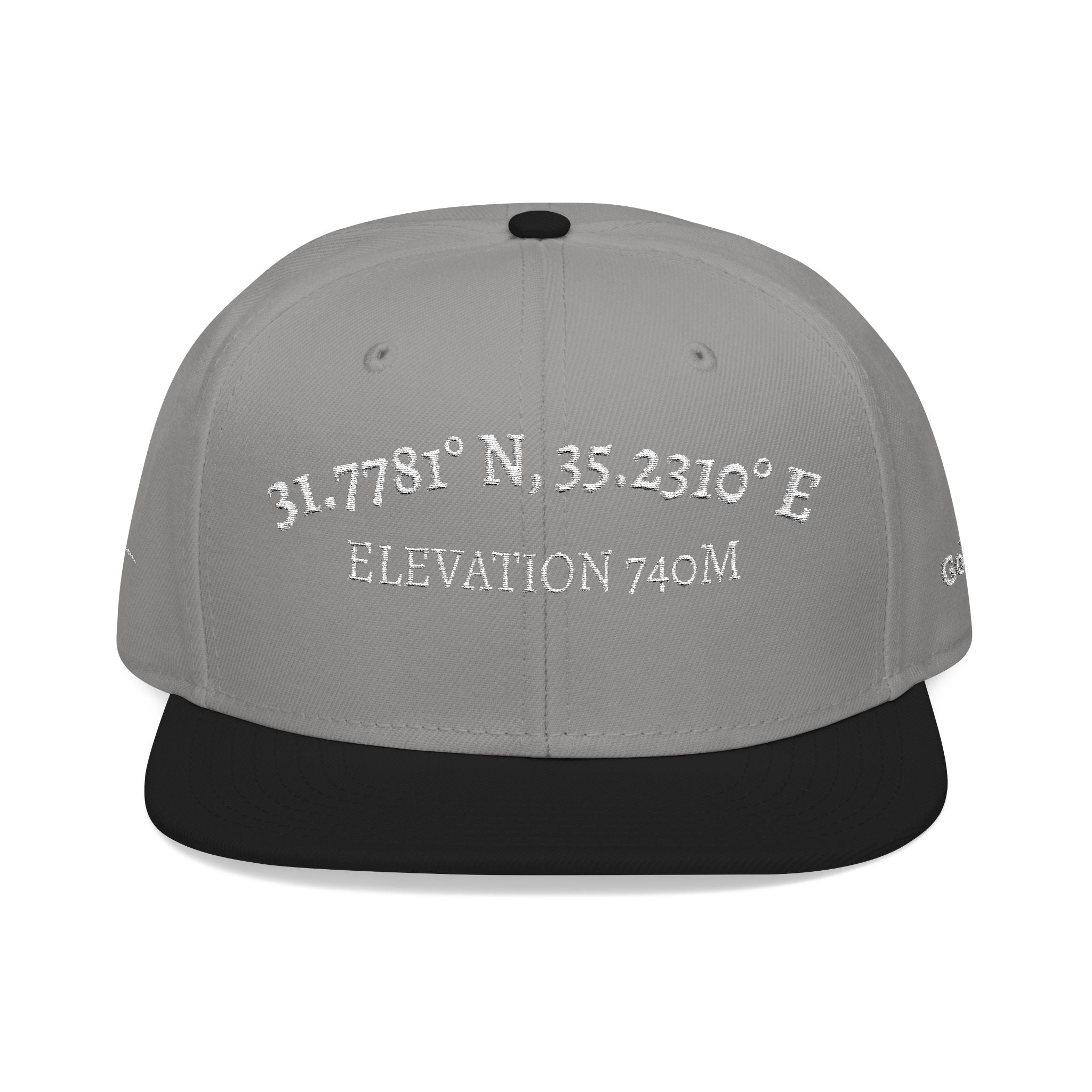 The Coordinates Embroidered Hat | Golgotha Location | Snapback Cap
