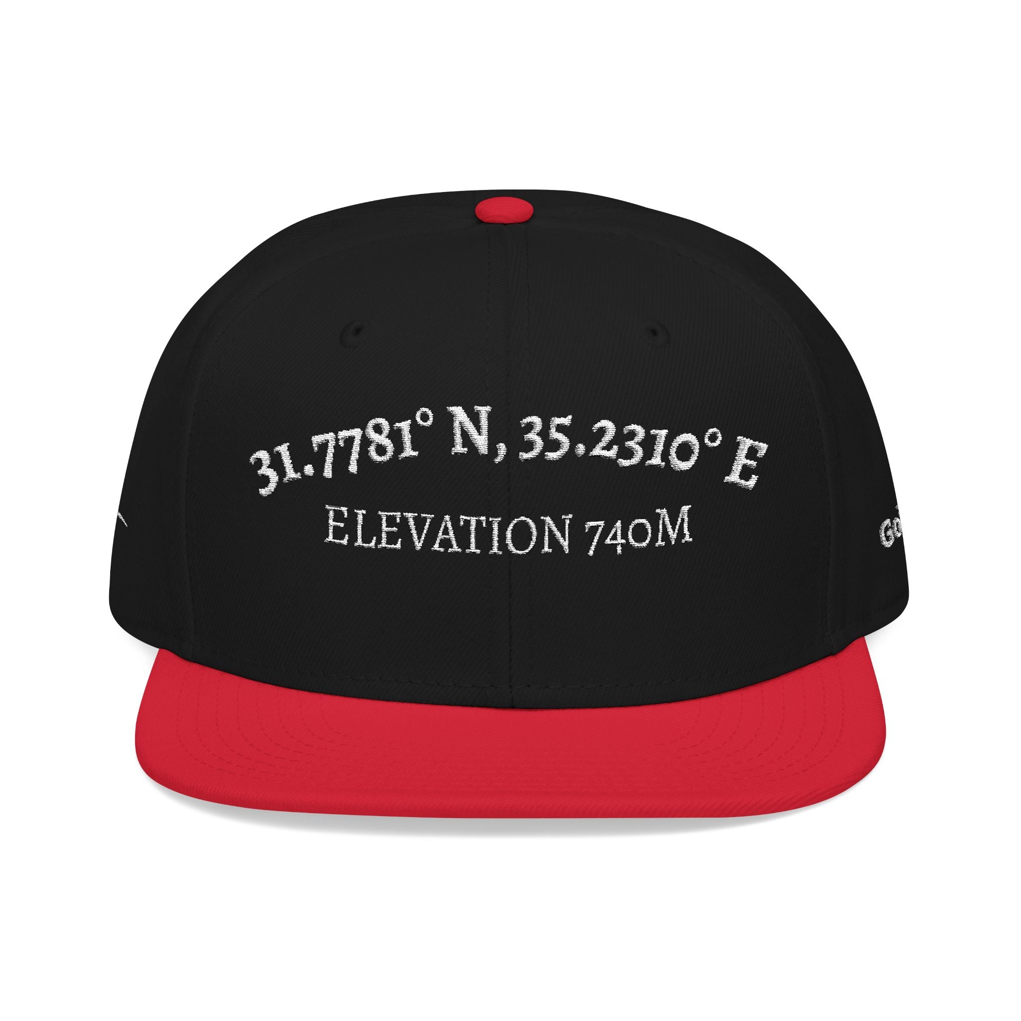 The Coordinates Embroidered Hat | Golgotha Location | Snapback Cap