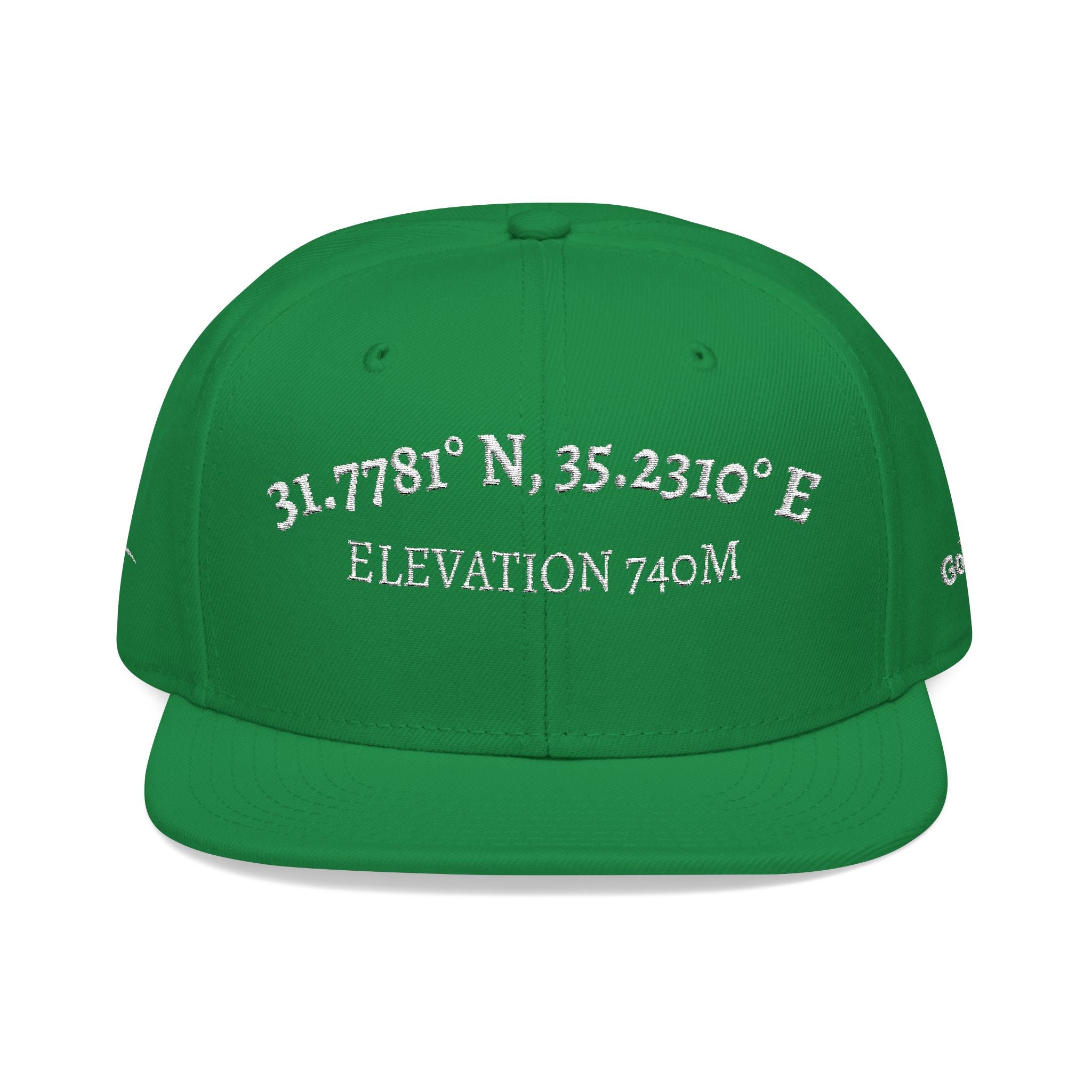 The Coordinates Embroidered Hat | Golgotha Location | Snapback Cap