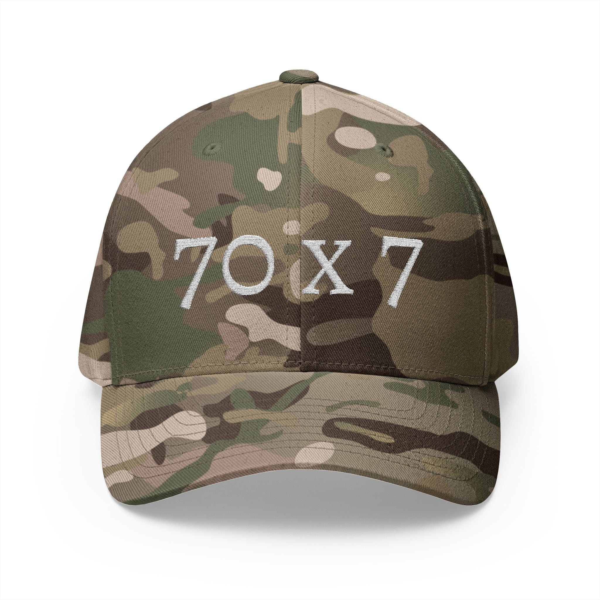 70 x 7 Embroidered Hat – The Math of Grace | Christian Forgiveness Cap - Broken to Risen