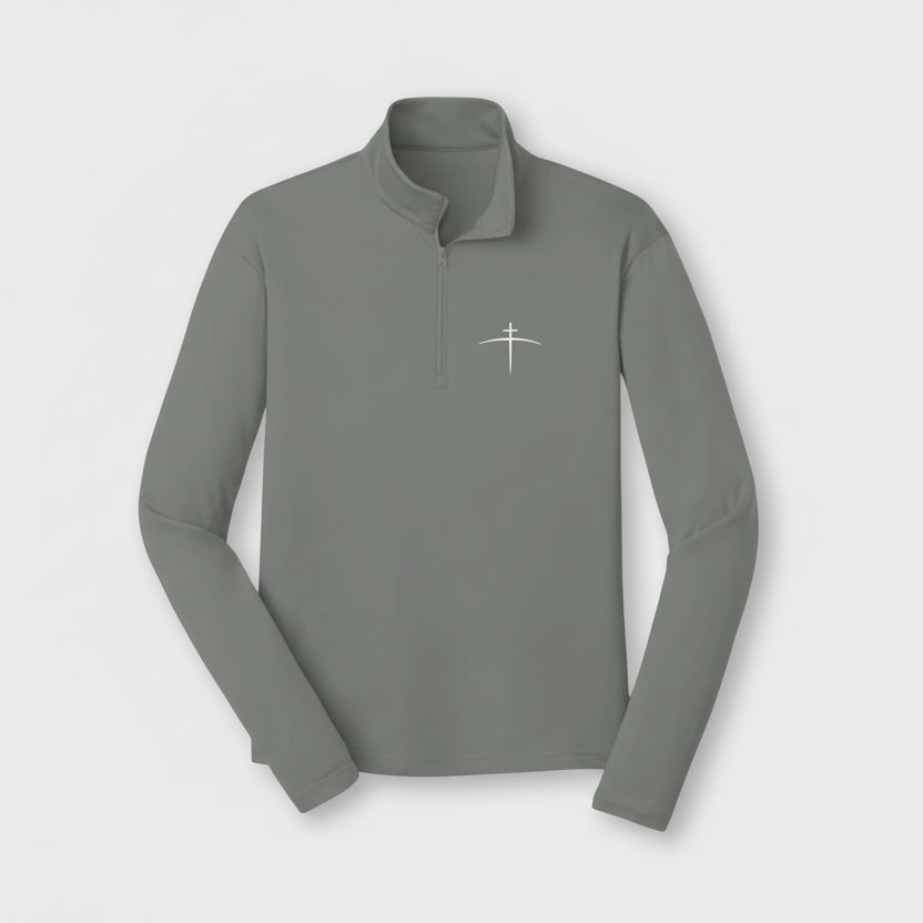 Faith in Motion: Premium Quarter-Zip for the Journey - Broken to Risen