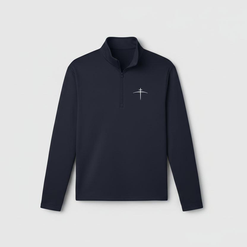 Faith in Motion: Premium Quarter-Zip for the Journey - Broken to Risen
