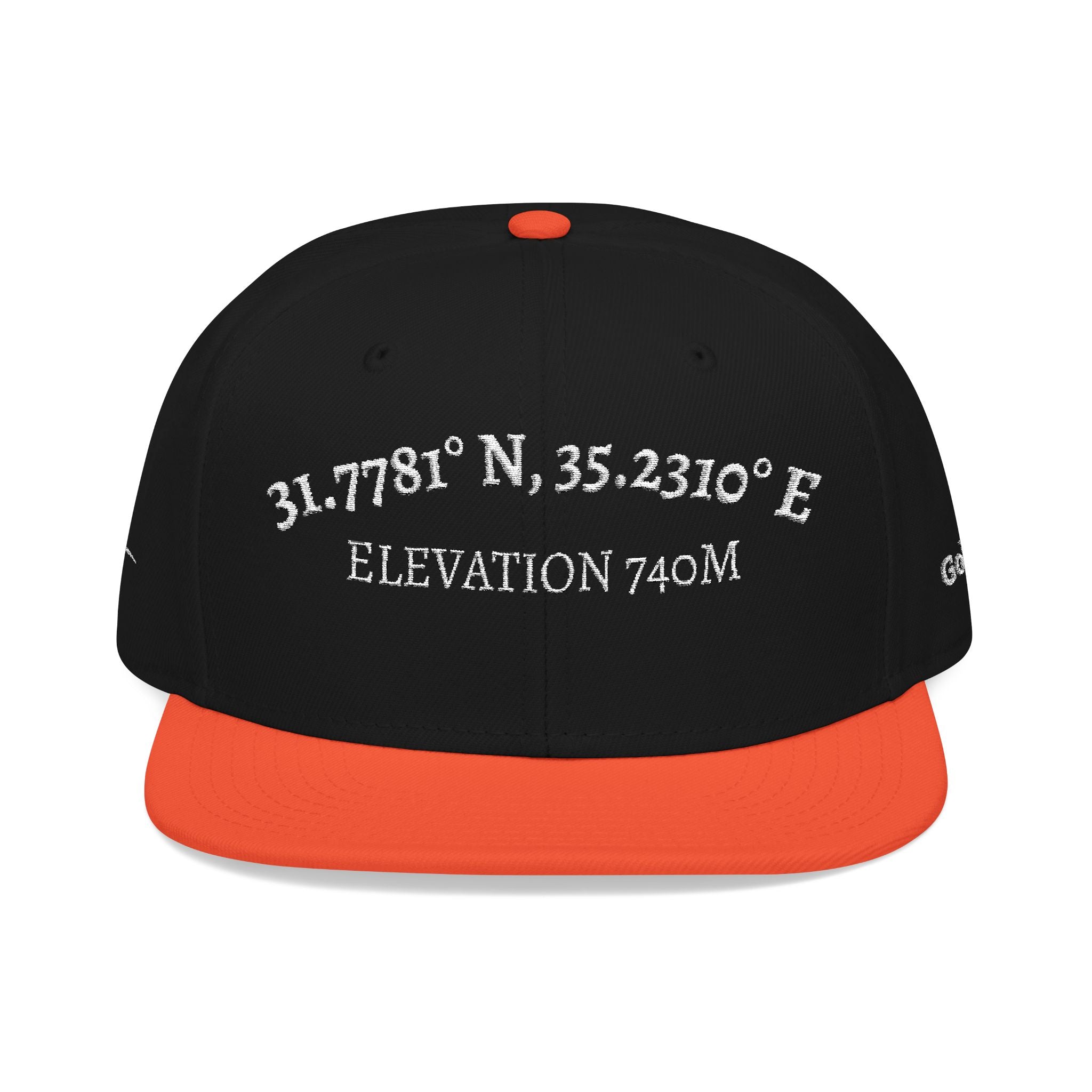 The Coordinates Embroidered Hat | Golgotha Location | Snapback Cap