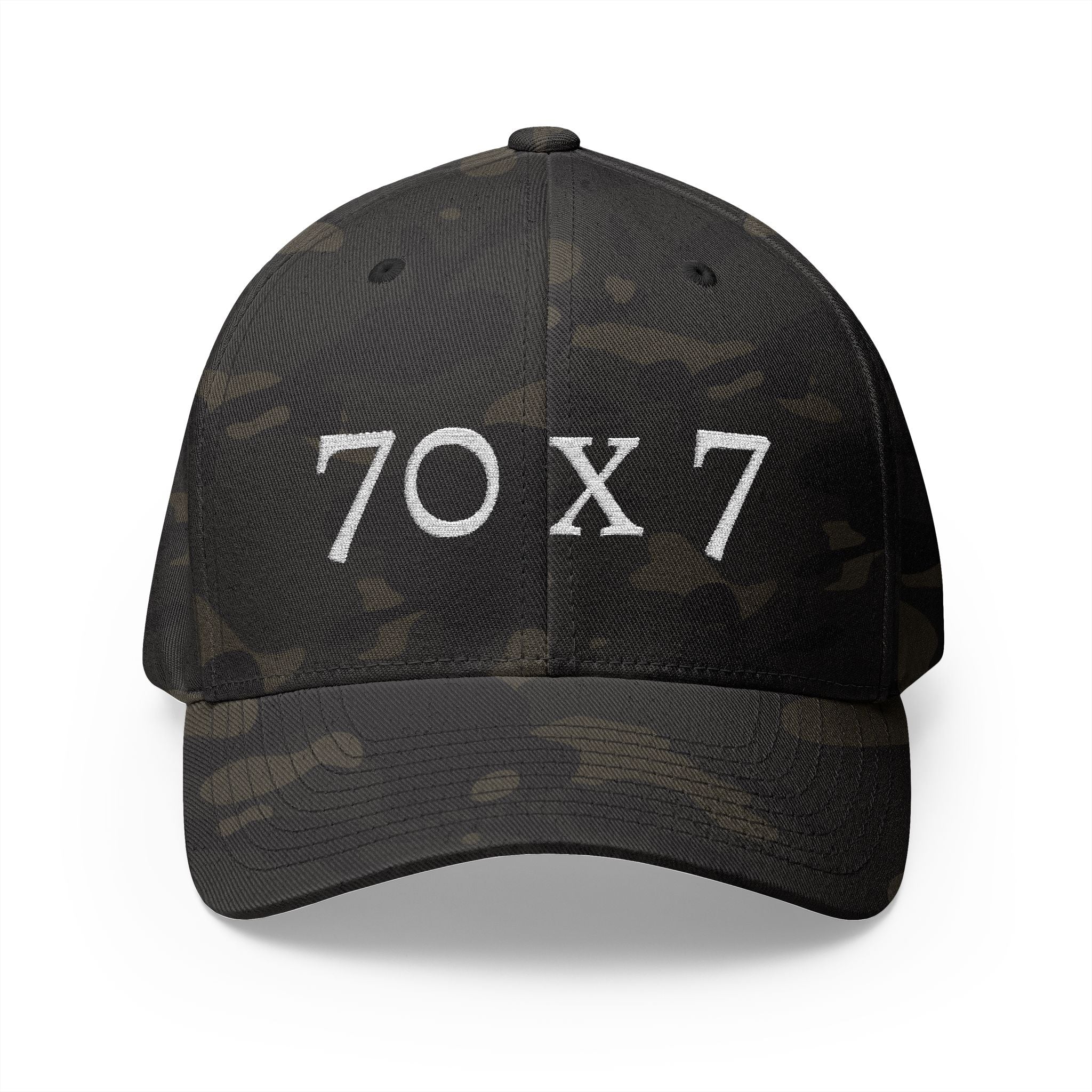 70 x 7 Embroidered Hat – The Math of Grace | Christian Forgiveness Cap - Broken to Risen