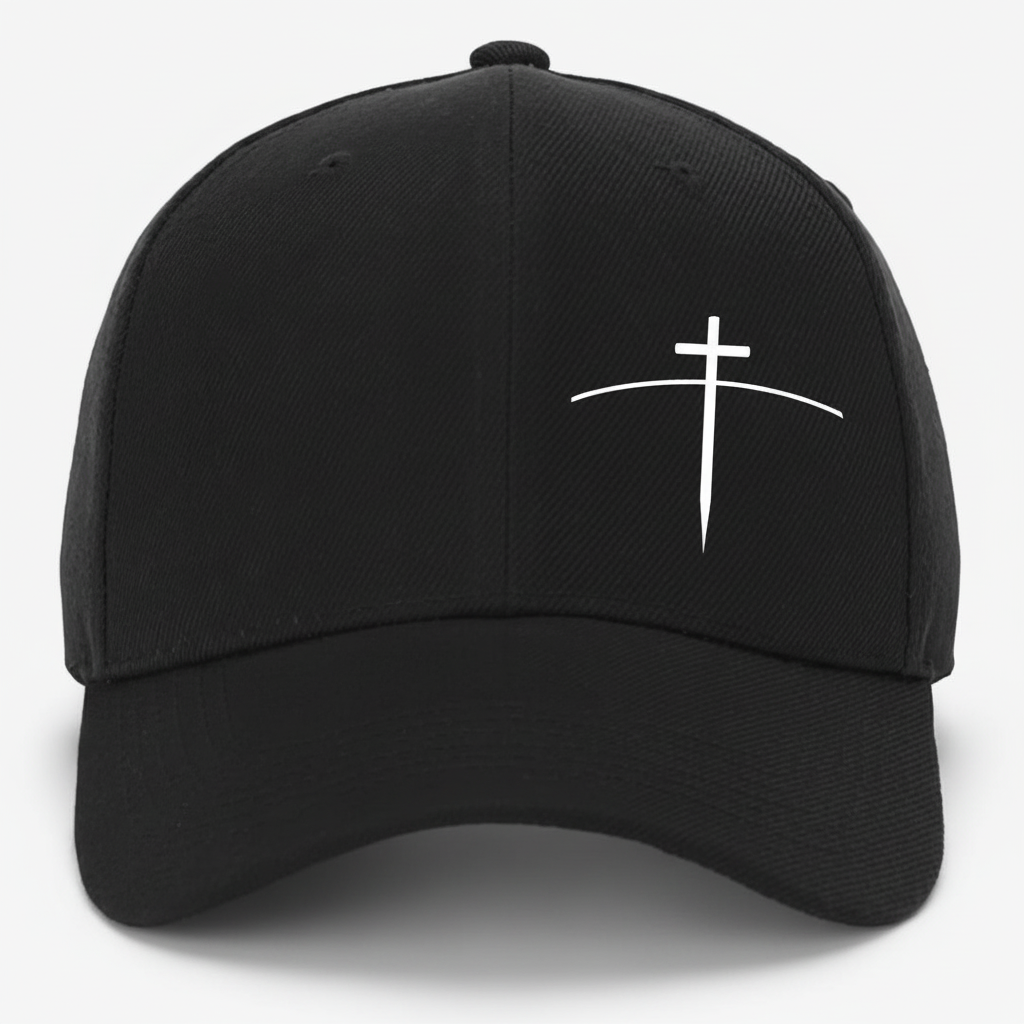 Cross on the Horizon Cap – Where Faith Meets the Streets - Black - Broken to Risen