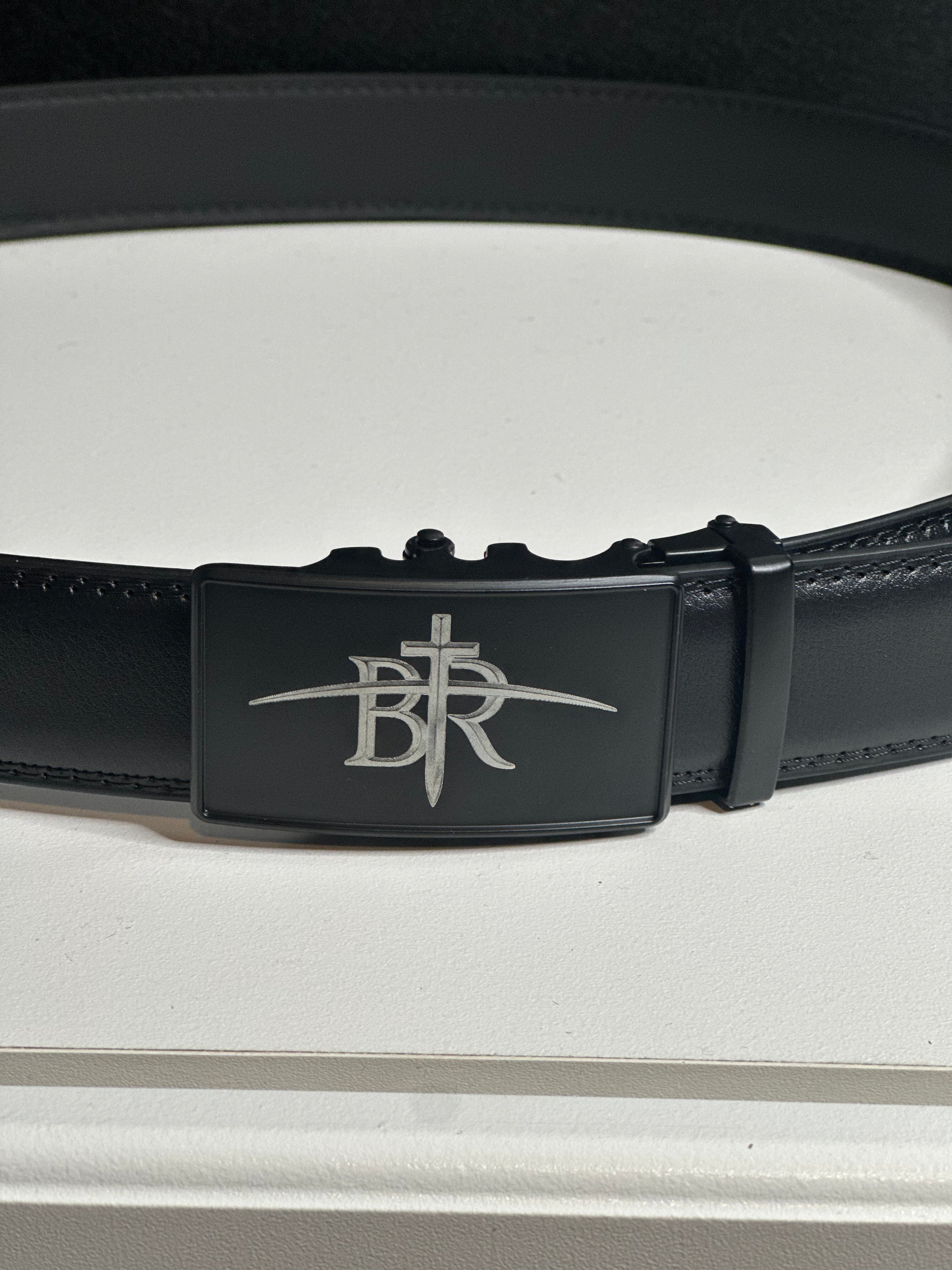 The Sovereign Leather Ratchet Belt | Matte Black Auto-Lock